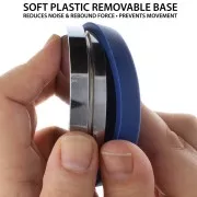 Taco de roscar redondo de 7,6 cm - Taco de acero plano con base de silicona x1