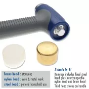 Martillo metálico multiuso con 3 cabezas x1