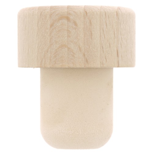 Tapón de madera 35x29 mm para decorar y personalizar x1