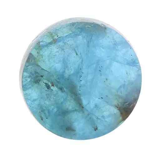 Cabuchón plano redondo - palet - 8 mm gemstone - Apatite x1