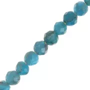 Cuentas redondas facetadas 3 mm piedra gema - Apatite x25
