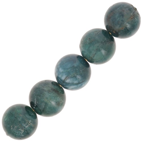 Cuentas redondas 8 mm piedra gema - Apatite x10