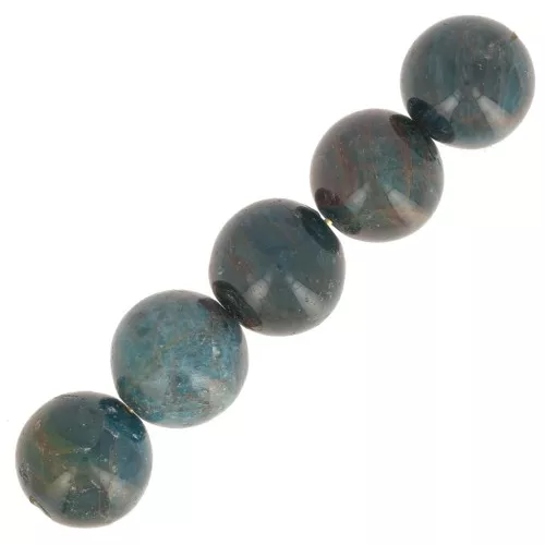 Cuentas redondas 12 mm piedra gema - Apatite x1