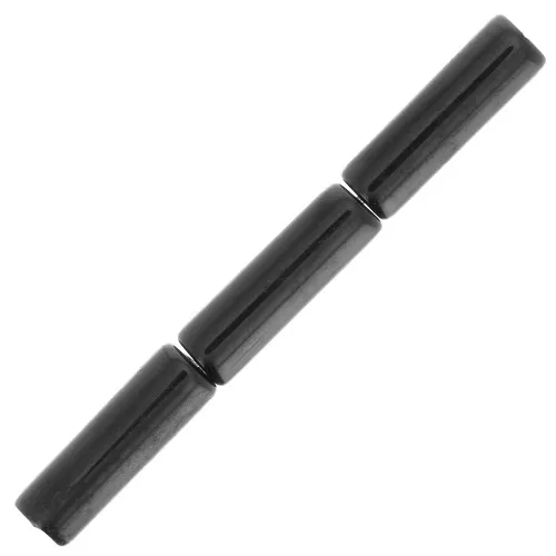 Perlas de tubo de piedra preciosa 15x5 mm - Onix negro x5