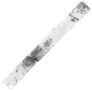 Cuentas tubos de piedra gema 15x5 mm - Dendrite x5