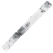 Cuentas tubos de piedra gema 15x5 mm - Dendrite x5