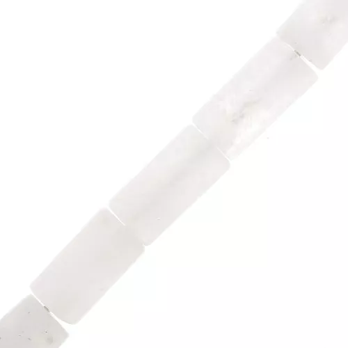 Cuentas tubos de piedra gema 10x5 mm - Pierre de lune x5