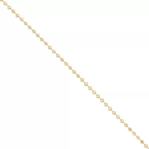 Cadena de bolas de 1,3 mm - chapado en oro 3 micras x50cm