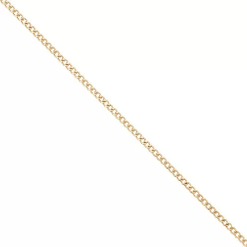 Cadena de Gourmette limée 1.2 mm - chapado en oro 3 micras x50cm