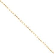 Cadena Forçat 1,3 mm - Dorada 3 micras x50cm|raw }}