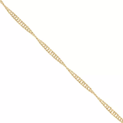 Cadena de Singapour 1.6 mm - chapado en oro 3 micras x50cm