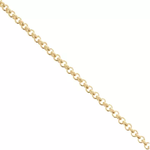 Cadena de 1,9 mm Jaseron - Chapado en oro 3 micras x50cm