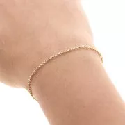 Cadena de 1,9 mm Jaseron - Chapado en oro 3 micras x50cm