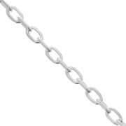 Cadena de plata Forçat 2,5 mm x50cm