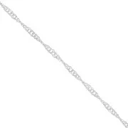 Cadena Singapur 1,6 mm en plata 925 x50cm