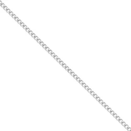 Cadena rizada de 1,2 mm en plata 925 x50cm