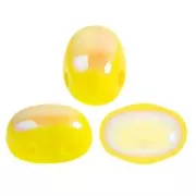 Cuentas de vidrio Samos® por Puca® 7x5 mm Opaque Jonquil AB x10g