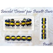 Cuentas de vidrio Samos® por Puca® 7x5 mm Opaque Jonquil AB x10g