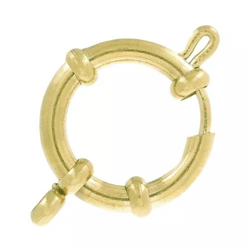 Cierre de reasa boya 12 mm Acero inoxidable 304 Oro x1