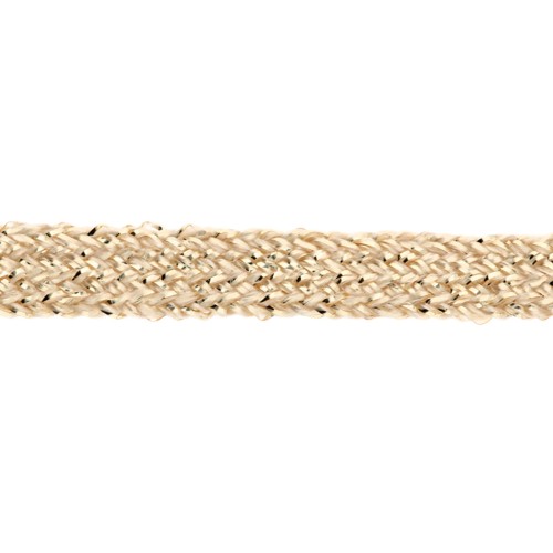 Cinta 4 mm Light Gold hilo dorado x 1m
