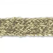 Cinta 4 mm Bronce hilo dorado x 1m
