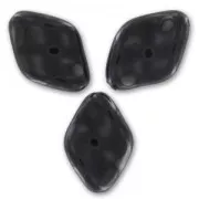 Perlas retorcidas nacaradas 19x13 mm Black x10