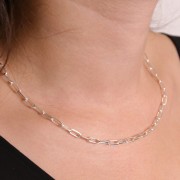 Cadena Rectángulo 3,7 mm - Plata 925 x42 cm