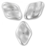 Perlas retorcidas nacaradas 19x13 mm Light Grey x10|raw }}