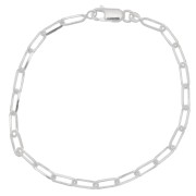Pulsera Rectángulo 3,7 mm - Plata 925 x19cm|raw }}