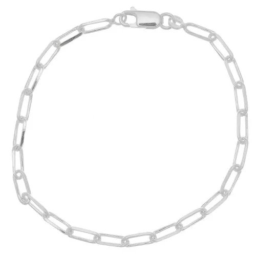 Pulsera Rectángulo 3,7 mm - Plata 925 x19cm
