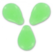 Gotas planas 13x10 mm Jade Opal x10