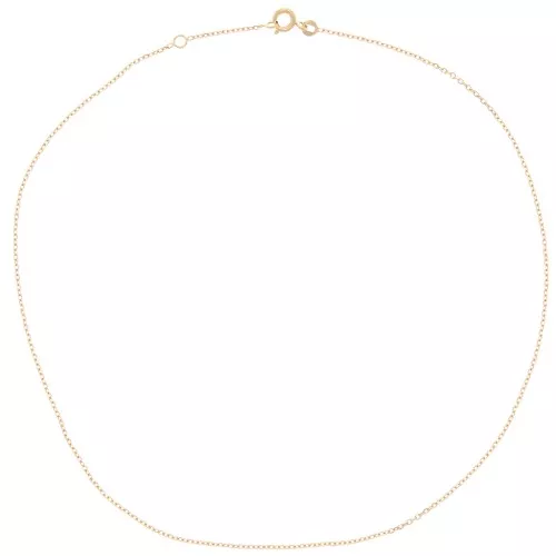 Gargantilla de malla Forçat 1,45 mm Dorada 3 micras x42 cm