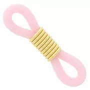 Conector de cadena para gafas Rosa/dorado x4