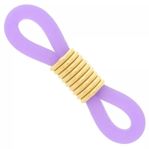 Conector de cadena para gafas Violeta/dorado x4