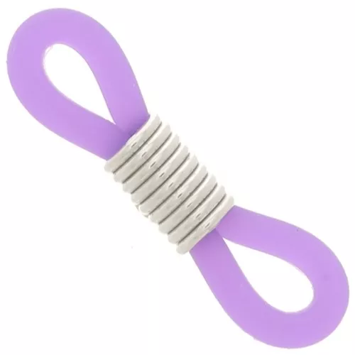 Conector de cadena para gafas Violeta/Plateado x4