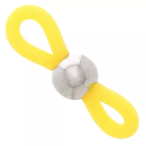 Conector de cadena para gafas amarillo/Plateado x4