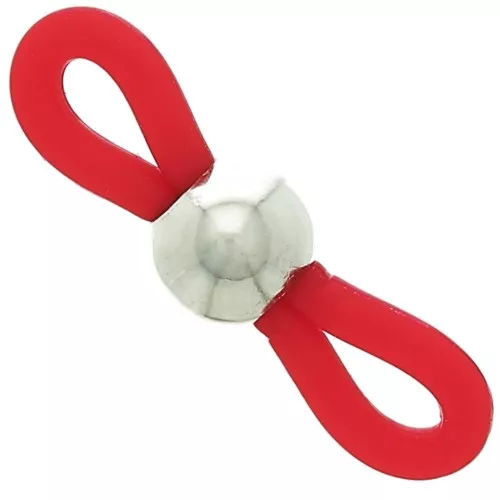 Conector de cadena para gafas Rojo/Plateado x4