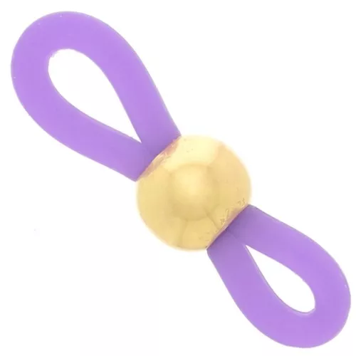 Conector de cadena para gafas Violeta/Dorado x4