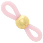 Conector de cadena para gafas Rosa/Dorado x4|raw }}