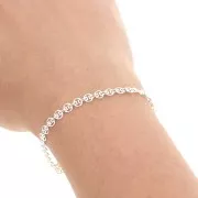 Cadena Discos de Fantasía 4 mm en Plata 925 x50cm