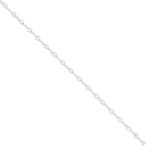 Cadena Fancy con cubos 2 mm en Plata 925 x50cm