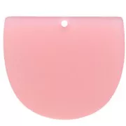 Colgante media luna acetato de celulosa mat 29x34 mm Rose clair x1