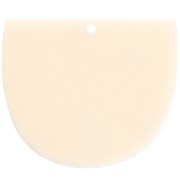 Colgante media luna en acetato mate 29x34 mm - Marfil x1|raw }}