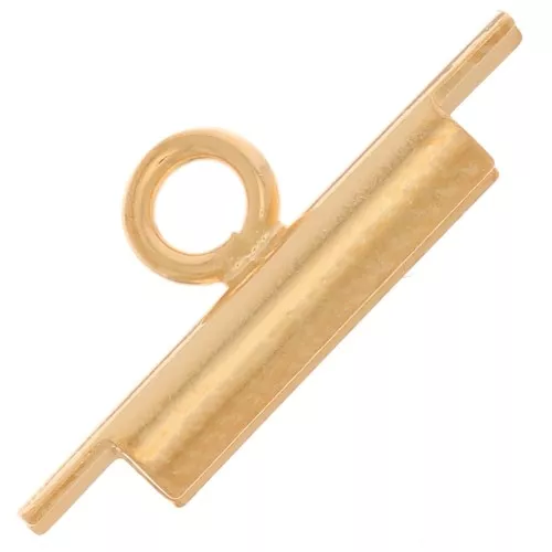 Punta para tejer para cuentas de rocalla Miyuki y Delica 10 mm - Dorado con oro fino