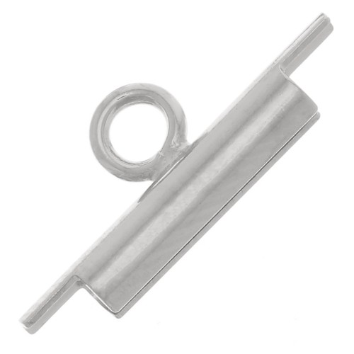 Terminal para tejido cuentas rocallas & Delica Miyuki 10 mm - Rodiado x1