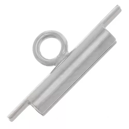Terminal para tejido cuentas rocallas & Delica Miyuki 10 mm - Rodiado x1