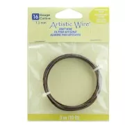 Artistic Copper Wire 1,3 mm anti-desgaste - Cobre envejecido x3m
