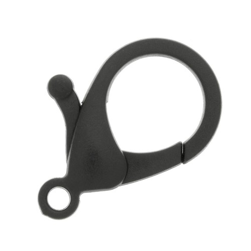 Cierre mosquetón 25 mm de acrílico - Noir x1