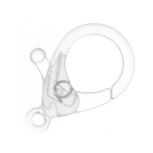 Cierre mosquetón 25 mm de acrílico - Transparent x1