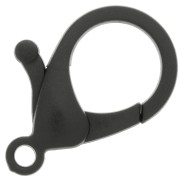 Cierre mosquetón 36 mm de acrílico - Noir x1|raw }}